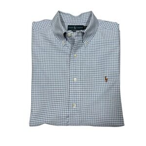 Ralph Lauren Shirt Mens XL Plaid Button Down‎ Classic Fit Long Sleeve Flesh Pony